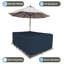 Housse pour ensemble de salle à manger rectangulaire extensible et robuste avec trou pour parasol-726580065-726580076