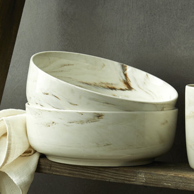 Marble Stacking Bouillon Bowls, by Luzerne