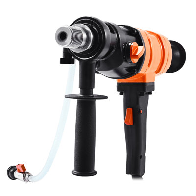 Perceuse Diamond Core, diamètre de perçage de 8 po, perceuse à main en béton sec et humide avec 4 forets, 2 vitesses 1075/2300 tr / min, filetage UNC1 1 / 4-7, pour brique en béton, 1800 W