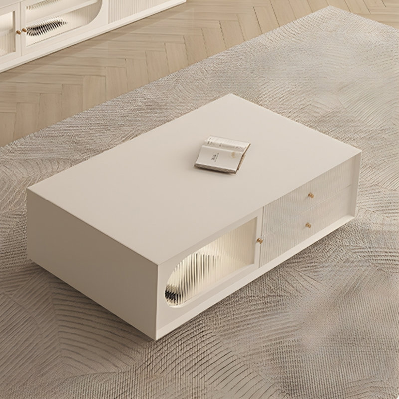 Modern Simple Coffee Table, 13.78" H x 51.18" L x 27.56" W