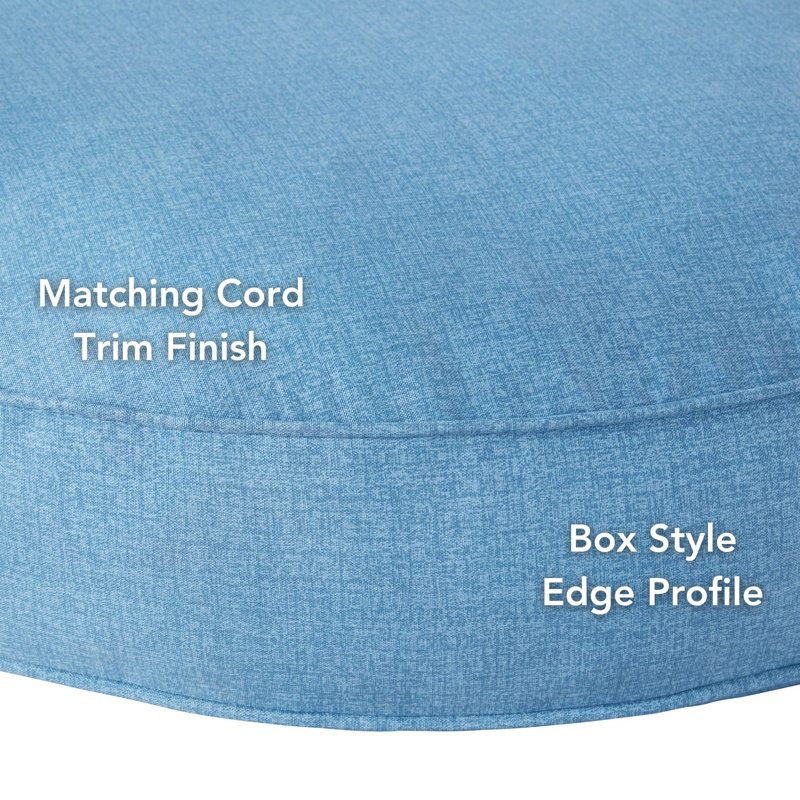 Lit-coussin pour chien Gordie, Très grand (l 42 po x P 42 po x H 6 po), Bleu