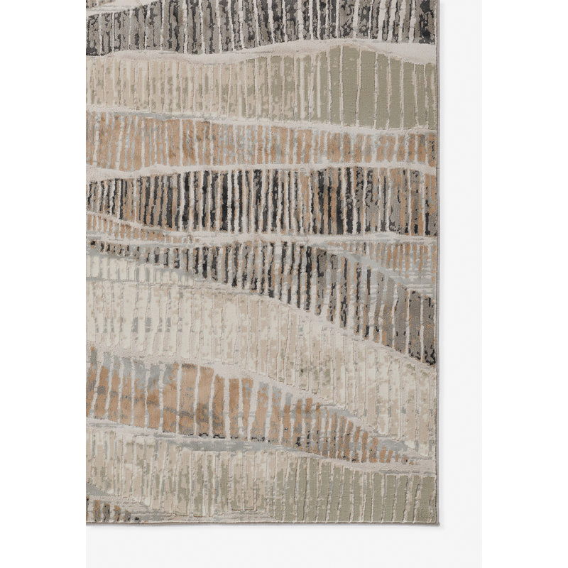 Tapis gris abstrait Foundry Select Genevieve 1 pi 10 po x 2 pi 10 po, 3 pi 10 po x 5 pi 7 po