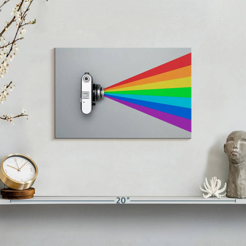 Senne Rainbow Camera Flash, 8" H x 12" W