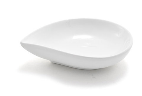 Catalyseur 2 oz Bol à salade Teardrop, Blanc brillant