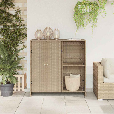 Rattan Accent Cabinet