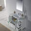 Ensemble de meuble-lavabo de salle de bain simple avec miroir 54 po Mance-24551125