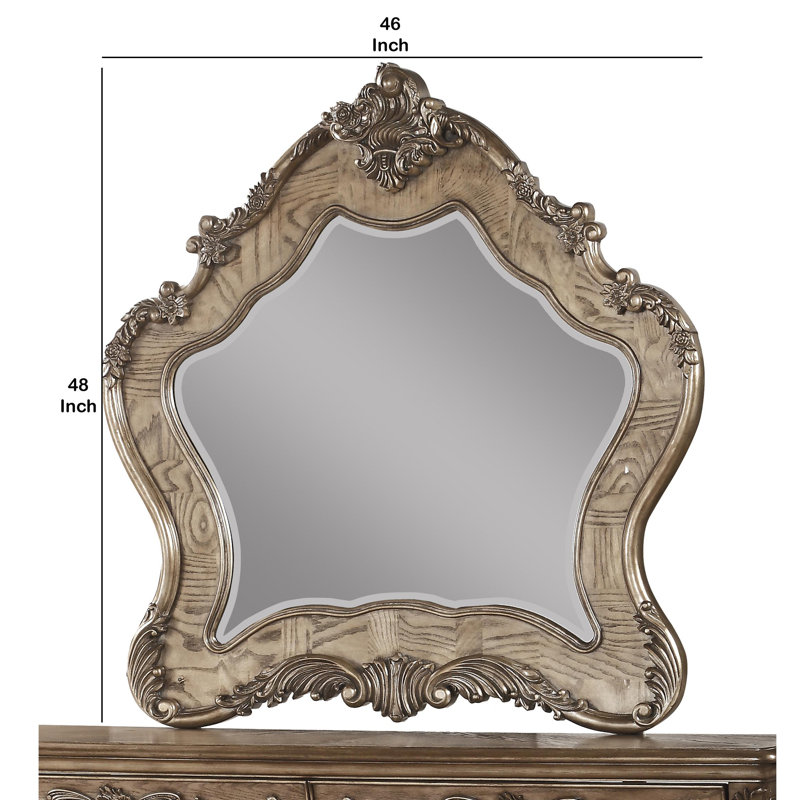 Miroir décoratif traditionnel en bois Kaczmarek