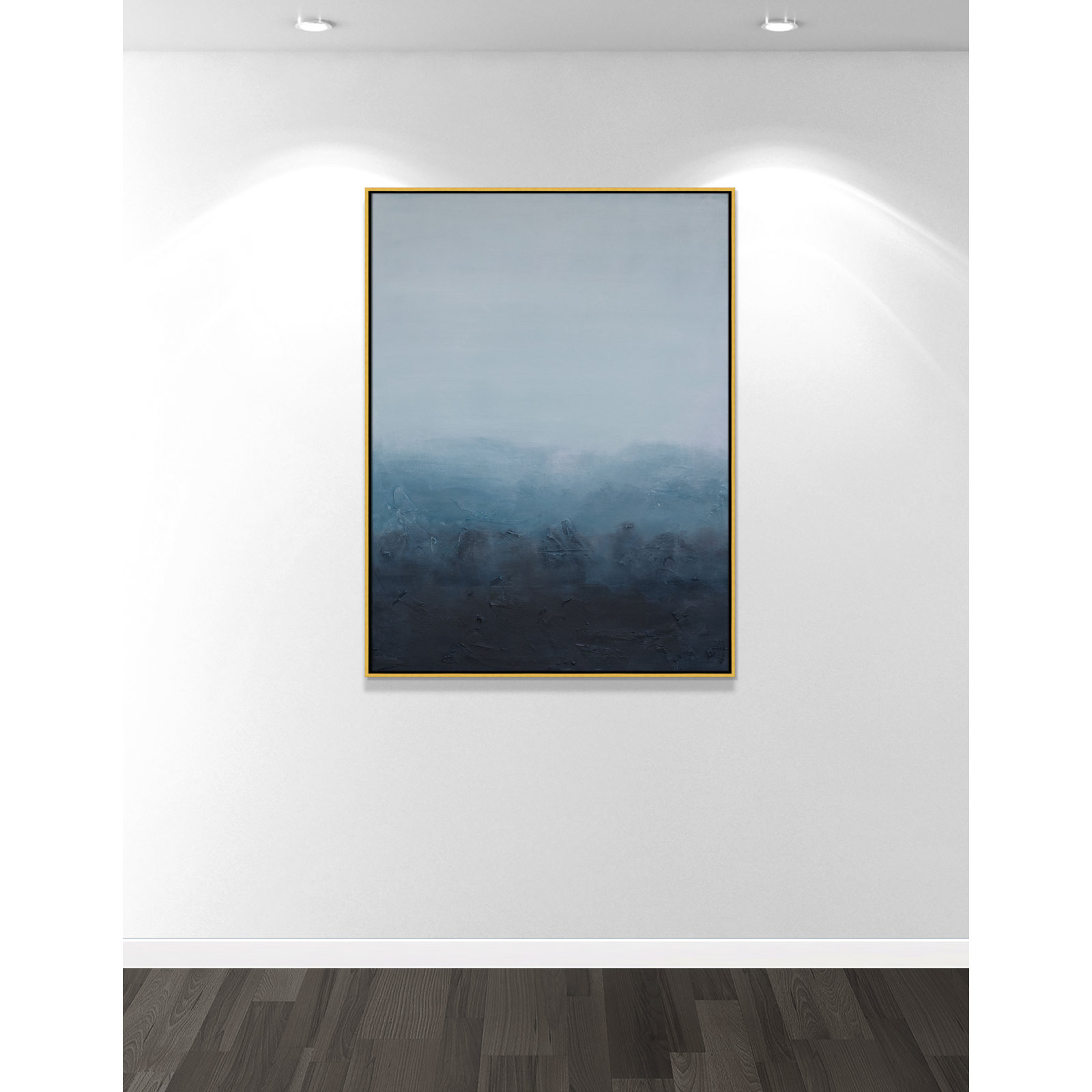 Elemental I Print by S.H. Khan, 37.5'' W x 49.5'' H, Gold Floater