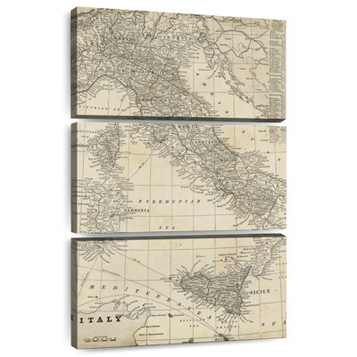 Aliaz Antique Map Of Italy