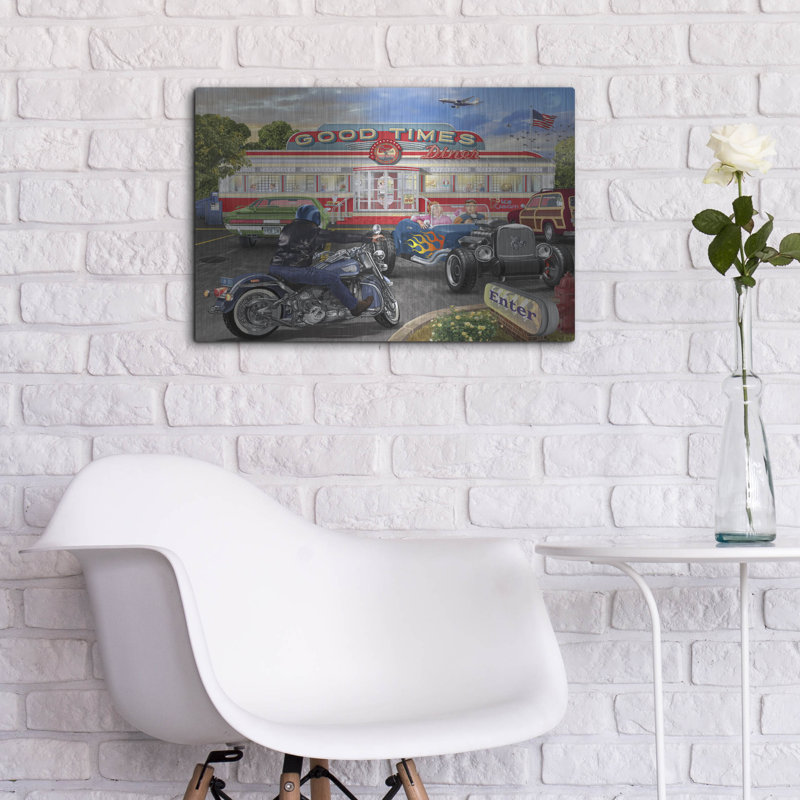 «Good Times Diner» par Bigelow Illustration, H 16 po x l 24 po