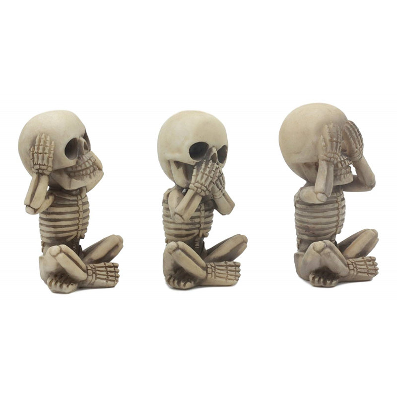 Ensemble de figurine 3 pièces gothic alchemy fantaisiste voir ecouter n’a pas de bébé Darabont