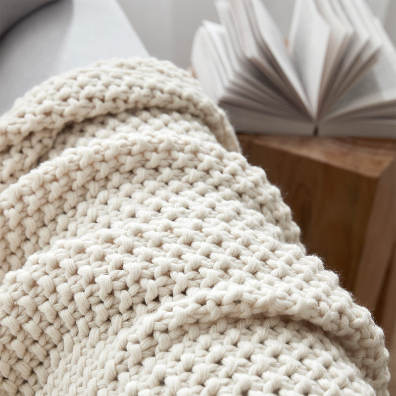  Très grand jeté Cozy Potato Waffled, Beige
