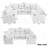 107.1" Sectional Sofa Convertible Pull-Out Sofa Bed-114247980