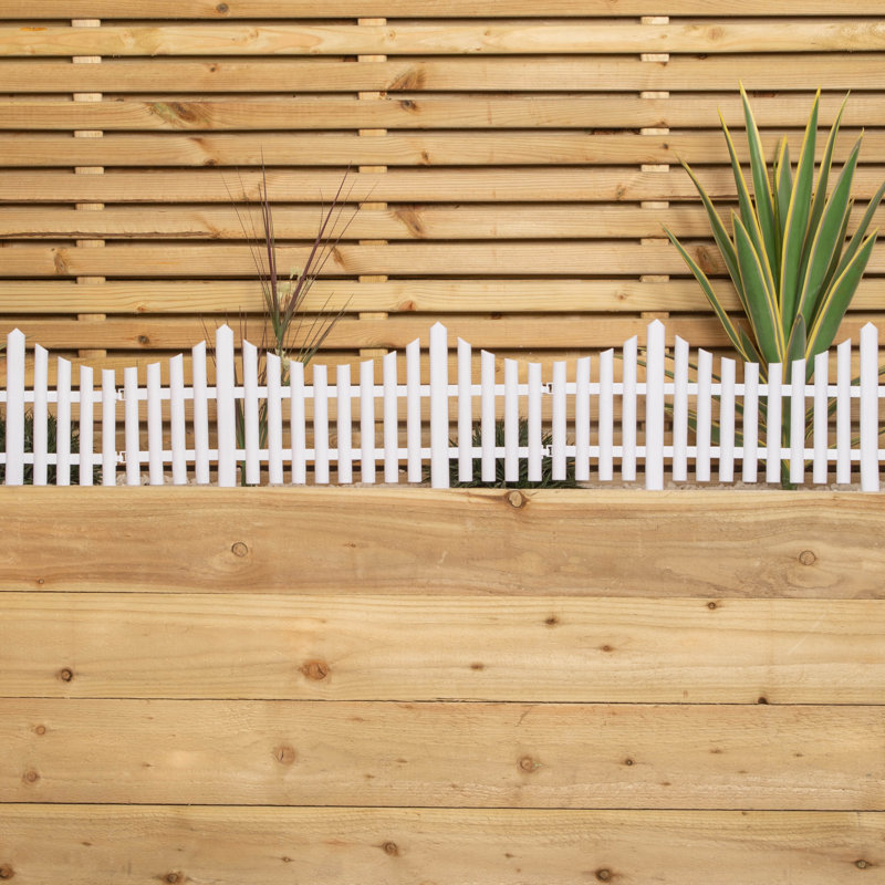 Charleah 60cm H x 33cm W Plastic Lawn Edging