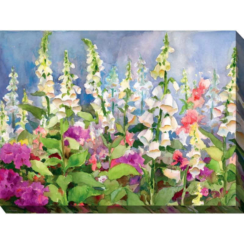 Foxgloves Outdoor Canvas Art