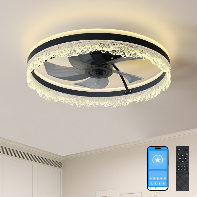 Ventilateur de plafond Quiet, H 5,9 po x l 19,7 po x P 19,7 po