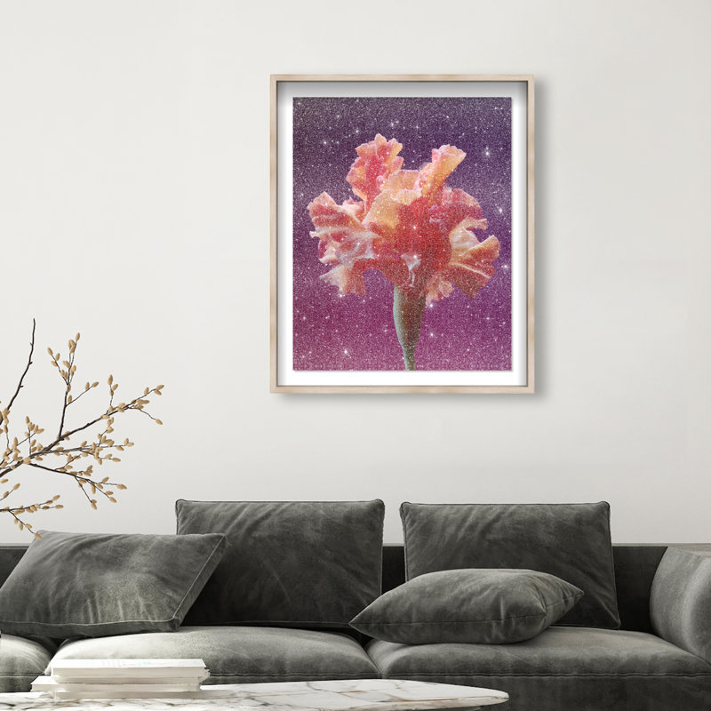 Taffeta Twilight I Print by Oliver Gal, 31.5"H x 37.5"W, Natural Oak Shadowbox