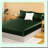 SilkySoft Deep Pocket Fitted Sheet - Wrinkle Free & Fade Resistant Bedding in Dark Green - Single Full Size Breathable Bottom Sheet
