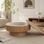 Table basse ronde avec rangement dissimulé-201368829-201369350