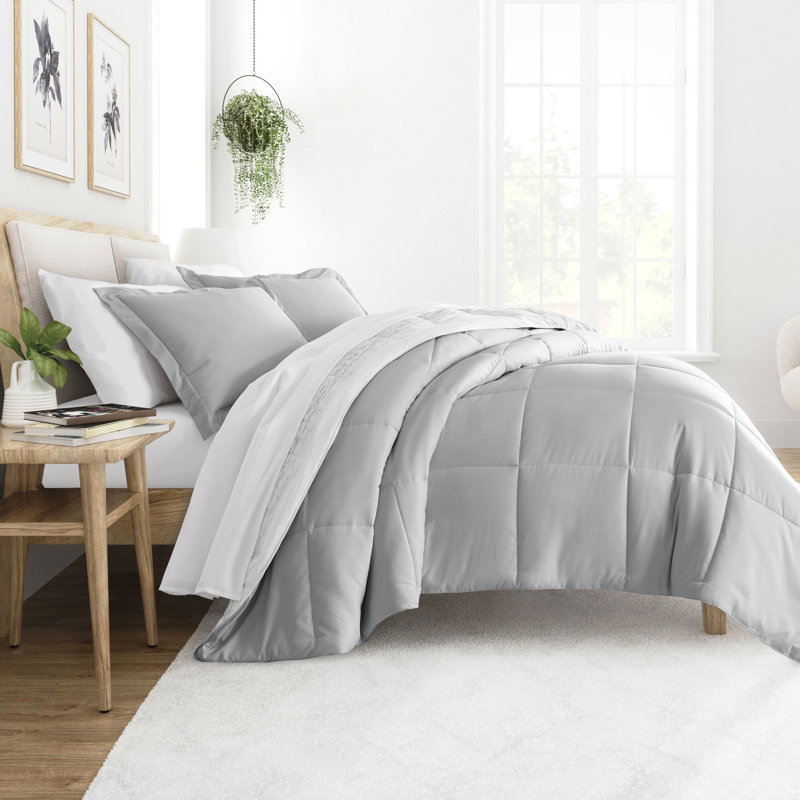 Gray Ombre Down Alternative Full Comforter Set