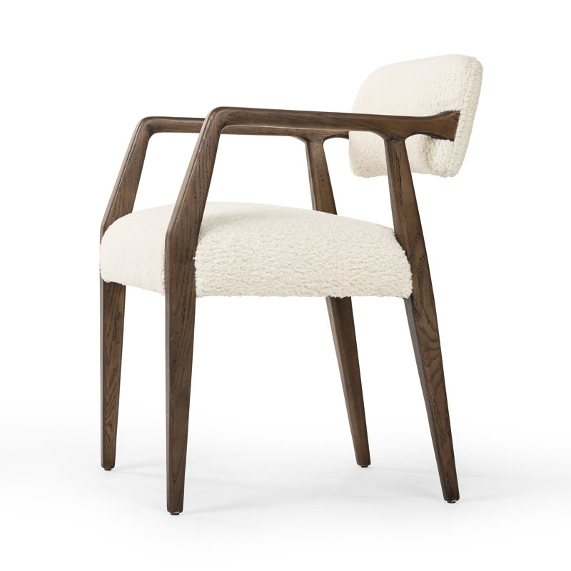 Tyler Upholstered Arm Chair, Cream