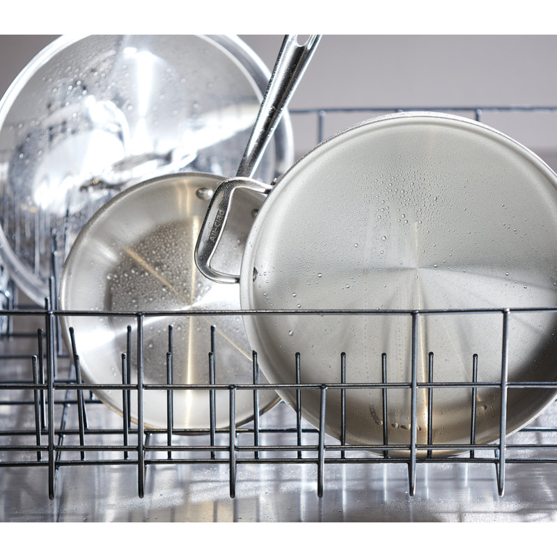 All-Clad D3® Stainless Steel Frying Pan with Lid, 10" Diameter