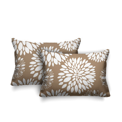 Coussin lombaire intérieur / extérieur à motif floral Fiesta