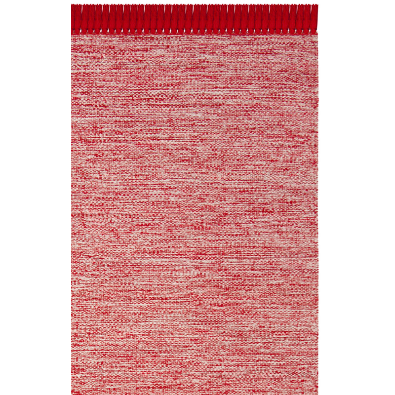 Waloo Hand Woven Cotton Chevron Rug, Rectangle 8' x 10'