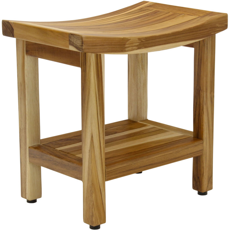 Sumba Shield Teak Shower Bench