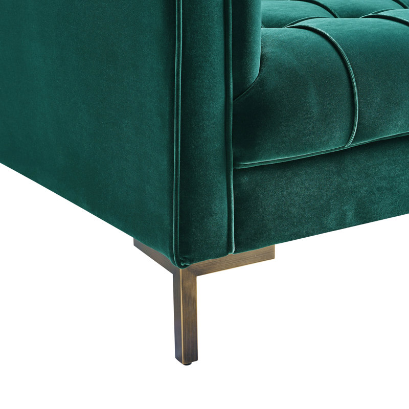 Causeuse en velours à point pour le salon de la chambre à coucher, Vert