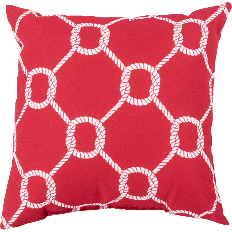 Rain Ikat Outdoor Reversible Pillow Cover, Light Gray/Ivory, 20" x 20" 