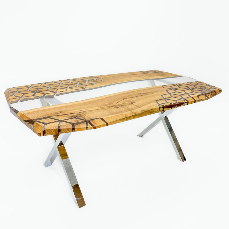 Table de salle à manger en noyer, H 31 po x l 79 po x P 39 po
