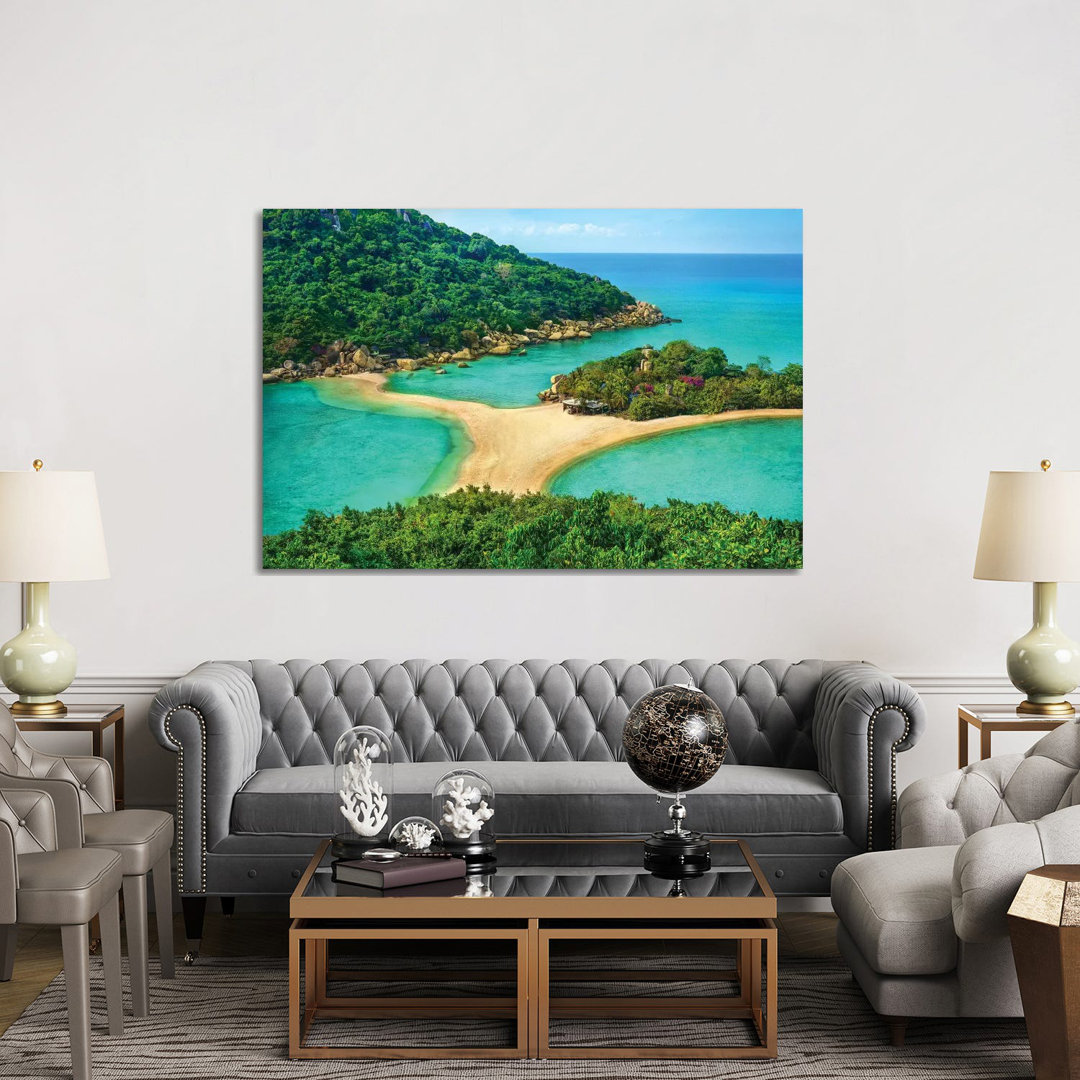 Koh Nang Yuan Paradise Island In Thailand by Ben Heine - Wrapped Canvas Print