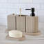 Ensemble d'accessoires de salle de bain - Porte-brosse à dents en céramique, distributeur de lotion / savon, tasse, porte-savon, porte-coton-tige-373561395