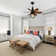 52cm Socket Ceiling Fan with Remote Control and Light Kit Included