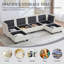 Canapé modulaire modulaire, canapé modulaire convertible avec repose-pieds avec rangement, canapé modulaire en forme de U pour le salon-1659207026