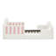 Lit simple avec barrière de sécurité, structure de lit en bois massif, tissu Boucle, chambre à coucher-799331692