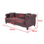 Richmond Mogadore Faux Leather Chesterfield Sofa-2060607555-2026124162
