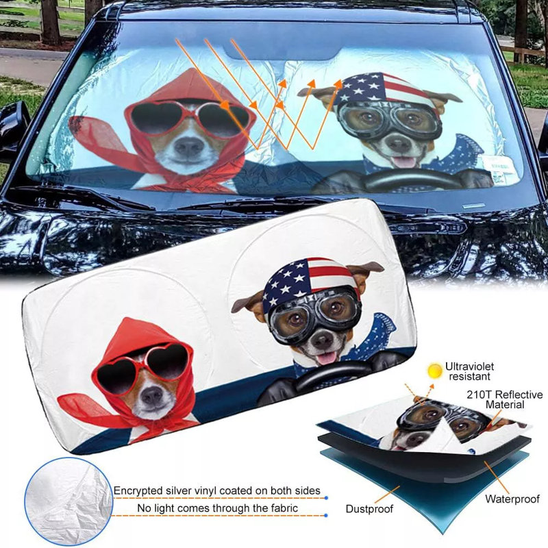 Car Front Window Windshield Sun Shade Foldable Shield Cover Visor UV-Block