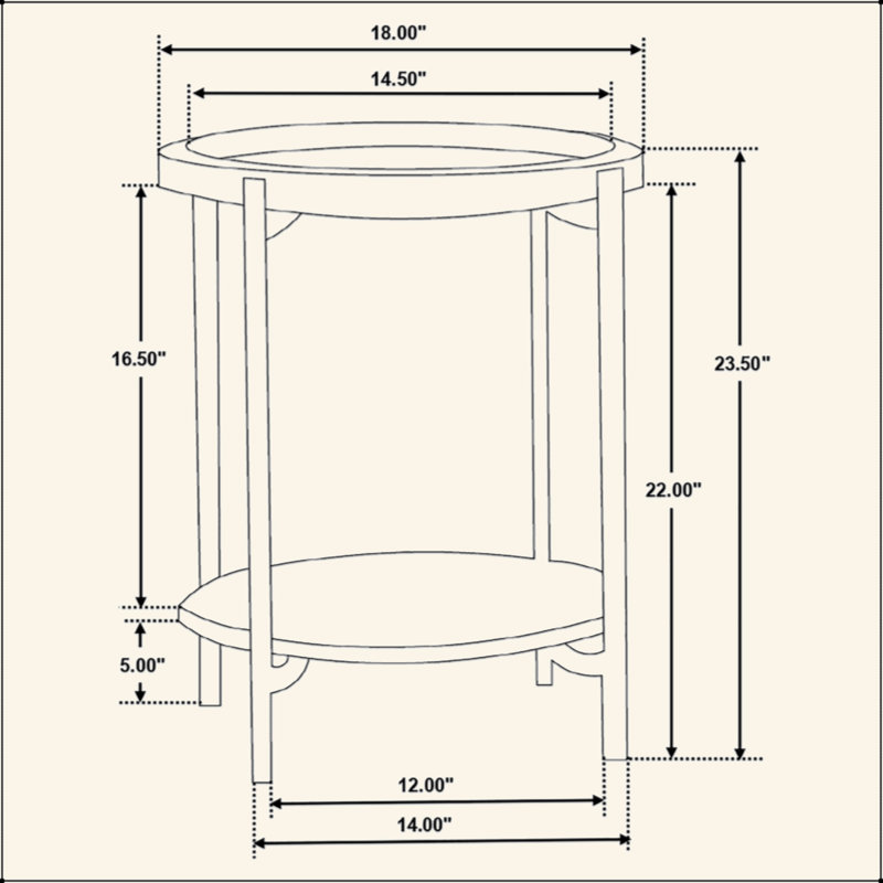 Round End Table