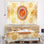 Tapisserie psychédélique relaxing abstract jaune relaxing-28495375