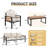 5-Person Outdoor Conversation Set with 3-Seat Sofa, 2 Chairs and Coffee Table, Beige Cushions-968685737
