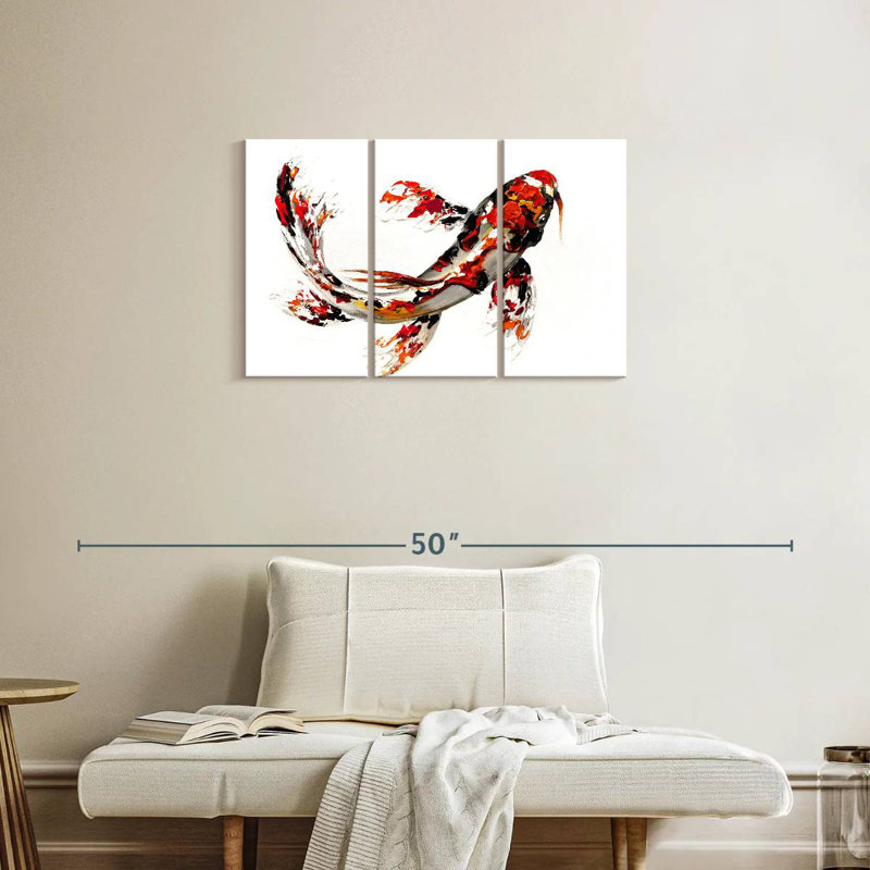 Brampt Single Koi Fish, 20" H x 33" W