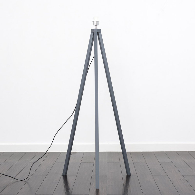 Mejias 130cm Tripod Floor Lamp, Grey