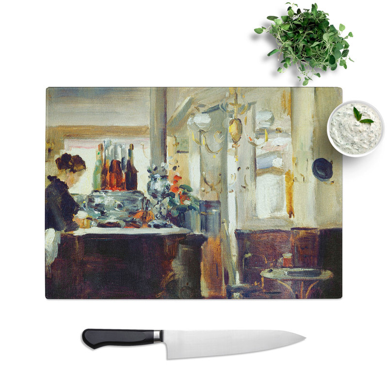Bon Bock Cafe by Edouard Manet Chopping Board, 0.4cm H x 28.5cm W x 39cm L