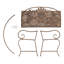 Banc de jardin en tournesol et papillons