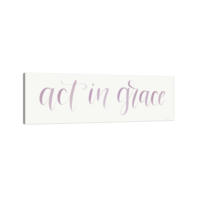 Act In Grace by Imperfect Dust - Wrapped Canvas Panoramic Gallery-Wrapped Canvas Giclée, 30.48 cm H x 91.44 cm W x 1.91 cm D