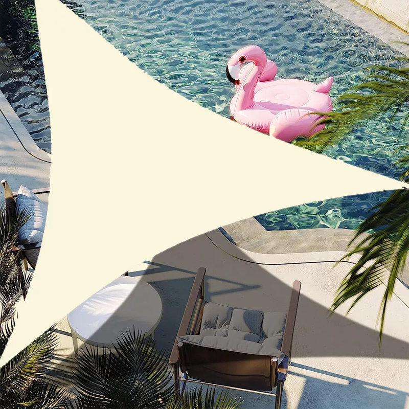 8' Triangle Shade Sail, Sand