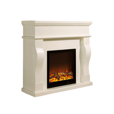 American-style simple electric decorative fireplace with simulated flames