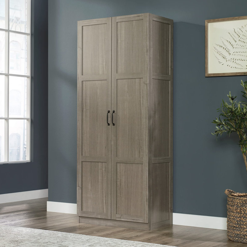Armoire de rangement / garde-manger, finition, Sycomore argenté
